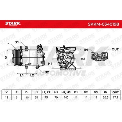 Kompressor, Klimaanlage SKKM-0340198 - foto 5