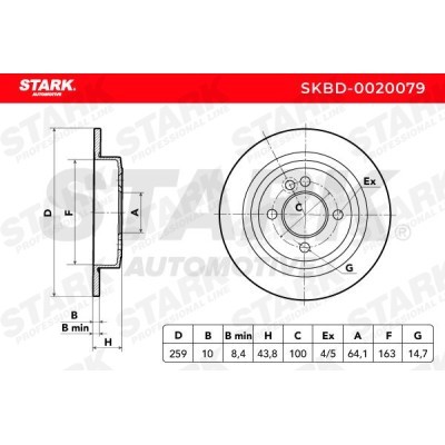 Bremsscheibe Stark SKBD-0020079 SKBD-0020079 - foto 9