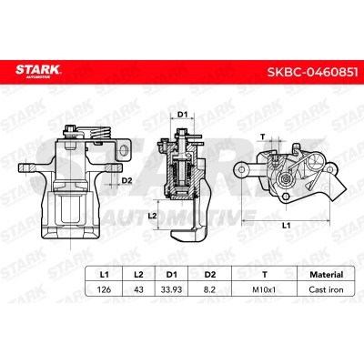 Bremssattel Stark SKBC-0460851 SKBC-0460851 - foto 6