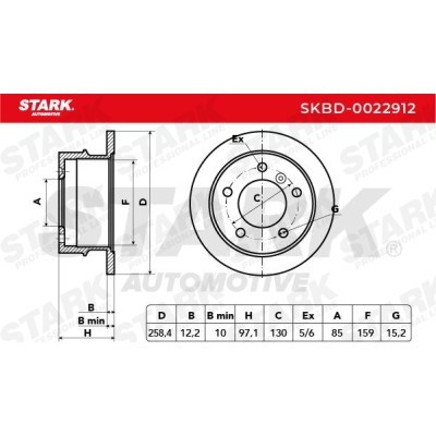 Bremsscheibe Stark SKBD-0022912 SKBD-0022912 - foto 4
