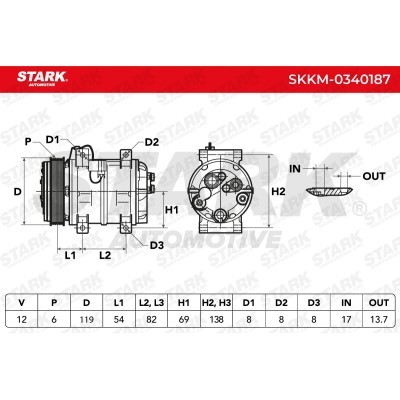 Kompressor, Klimaanlage SKKM-0340187 - foto 5