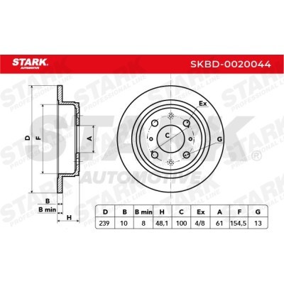 Bremsscheibe Stark SKBD-0020044 SKBD-0020044 - foto 3