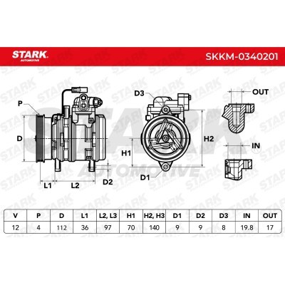 Kompressor, Klimaanlage SKKM-0340201 - foto 7