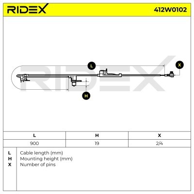 ABS Sensor RIDEX 412W0102 412W0102 - foto 4