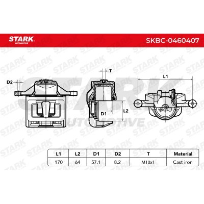 Bremssattel Stark SKBC-0460407 SKBC-0460407 - foto 4
