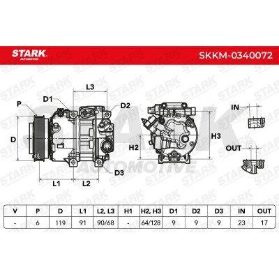 Kompressor, Klimaanlage SKKM-0340072 - foto 7