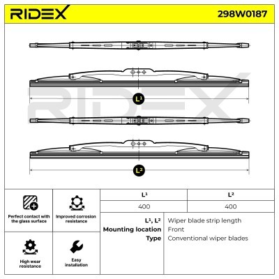Wischblatt RIDEX 298W0187 298W0187 - foto 5