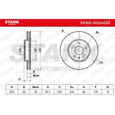 Bremsscheibe Stark SKBD-0024033 SKBD-0024033 - foto 3