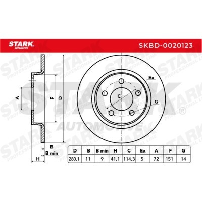 Bremsscheibe Stark SKBD-0020123 SKBD-0020123 - foto 4