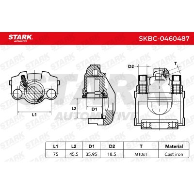 Bremssattel Stark SKBC-0460487 SKBC-0460487 - foto 6