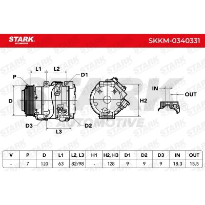 Kompressor, Klimaanlage SKKM-0340331 - foto 5