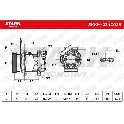 Kompressor, Klimaanlage SKKM-0340028 - foto 5