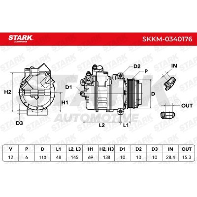 Kompressor, Klimaanlage SKKM-0340176 - foto 5