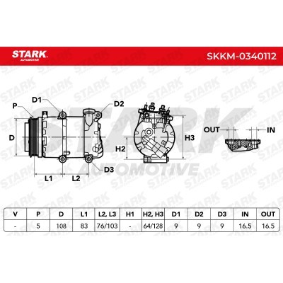 Kompressor, Klimaanlage SKKM-0340112 - foto 7