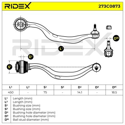 Querlenker RIDEX 273C0873 273C0873 - foto 6
