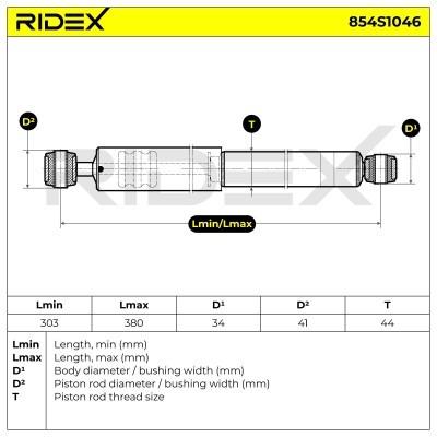 Stoßdämpfer RIDEX 854S1046 854S1046 - foto 7