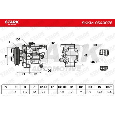 Kompressor, Klimaanlage SKKM-0340076 - foto 5