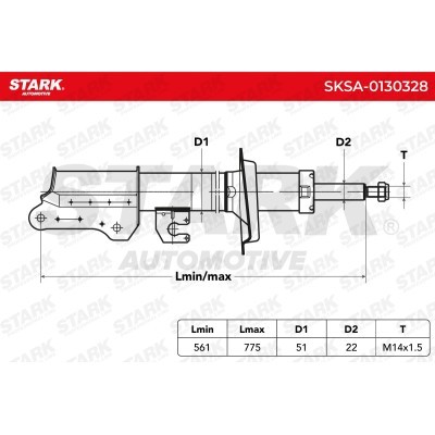 Stoßdämpfer Stark SKSA-0130328 SKSA-0130328 - foto 3