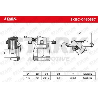 Bremssattel Stark SKBC-0460587 SKBC-0460587 - foto 6