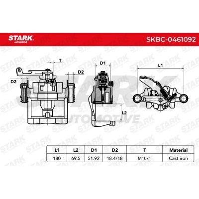 Bremssattel Stark SKBC-0461092 SKBC-0461092 - foto 6