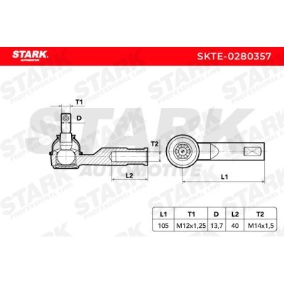 Spurstangenkopf Stark SKTE-0280357 SKTE-0280357 - foto 5