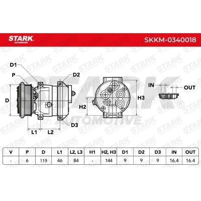 Kompressor, Klimaanlage SKKM-0340018 - foto 7