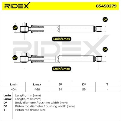 Stoßdämpfer RIDEX 854S0279 854S0279 - foto 4