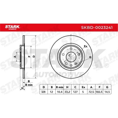Bremsscheibe Stark SKBD-0023241 SKBD-0023241 - foto 3