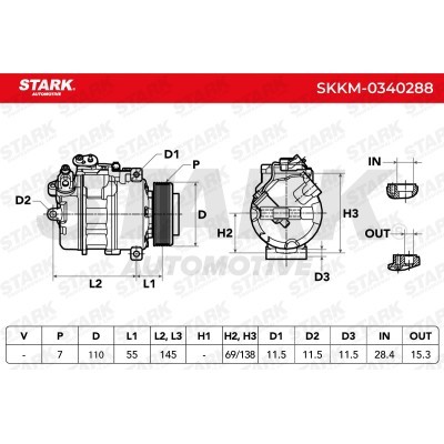 Kompressor, Klimaanlage SKKM-0340288 - foto 5