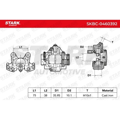 Bremssattel Stark SKBC-0460392 SKBC-0460392 - foto 4