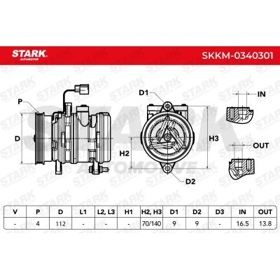 Kompressor, Klimaanlage SKKM-0340301 - foto 6