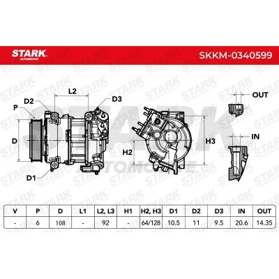 Kompressor, Klimaanlage SKKM-0340599 - foto 5