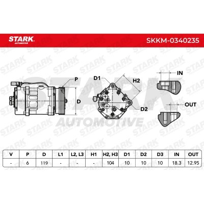 Kompressor, Klimaanlage SKKM-0340235 - foto 7