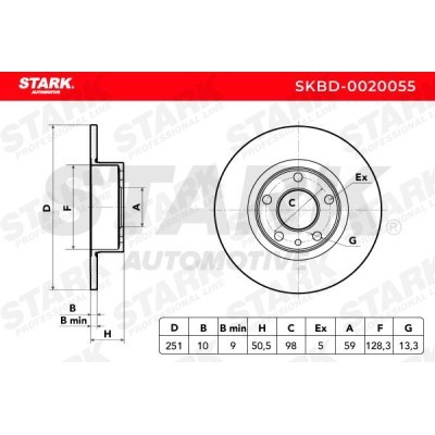 Bremsscheibe Stark SKBD-0020055 SKBD-0020055 - foto 7