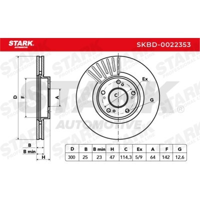 Bremsscheibe Stark SKBD-0022353 SKBD-0022353 - foto 3