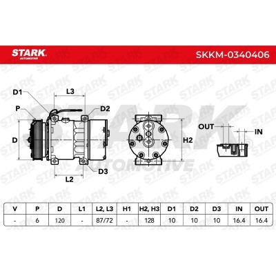 Kompressor, Klimaanlage SKKM-0340406 - foto 7