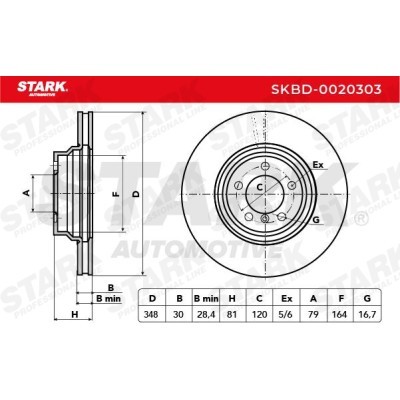 Bremsscheibe Stark SKBD-0020303 SKBD-0020303 - foto 5