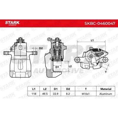 Bremssattel Stark SKBC-0460047 SKBC-0460047 - foto 3