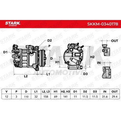 Kompressor, Klimaanlage SKKM-0340178 - foto 7
