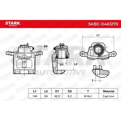 Bremssattel Stark SKBC-0461270 SKBC-0461270 - foto 6
