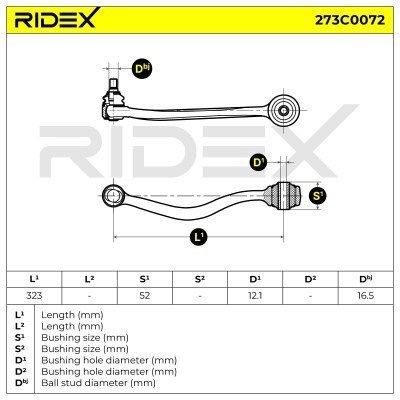 Querlenker RIDEX 273C0072 273C0072 - foto 4