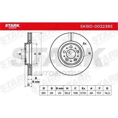 Bremsscheibe Stark SKBD-0022385 SKBD-0022385 - foto 7