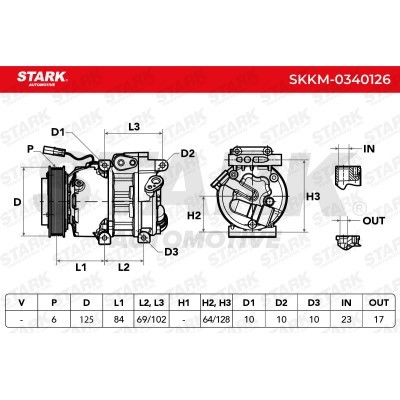 Kompressor, Klimaanlage SKKM-0340126 - foto 7
