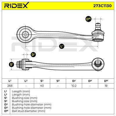 Querlenker RIDEX 273C1130 273C1130 - foto 5