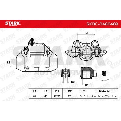 Bremssattel Stark SKBC-0460489 SKBC-0460489 - foto 4