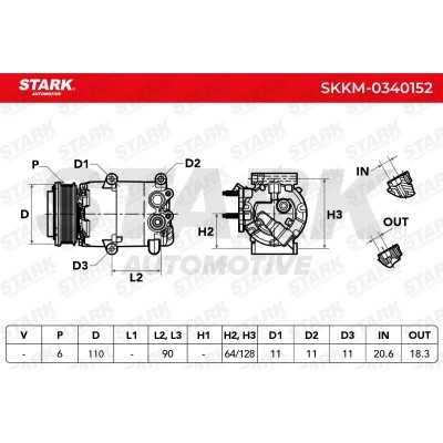 Kompressor, Klimaanlage SKKM-0340152 - foto 8