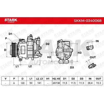 Kompressor, Klimaanlage SKKM-0340068 - foto 5