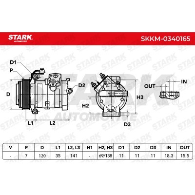 Kompressor, Klimaanlage SKKM-0340165 - foto 7