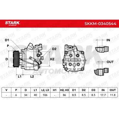 Kompressor, Klimaanlage SKKM-0340544 - foto 8
