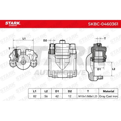 Bremssattel Stark SKBC-0460361 SKBC-0460361 - foto 6